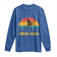 Siren Head Long Sleeve Shirt Retro Supernatural Cryptid Horror Monster - Wonder Print Shop