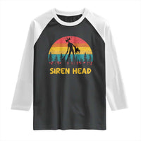 Siren Head Raglan Shirt Retro Supernatural Cryptid Horror Monster - Wonder Print Shop
