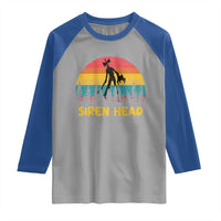 Siren Head Raglan Shirt Retro Supernatural Cryptid Horror Monster - Wonder Print Shop