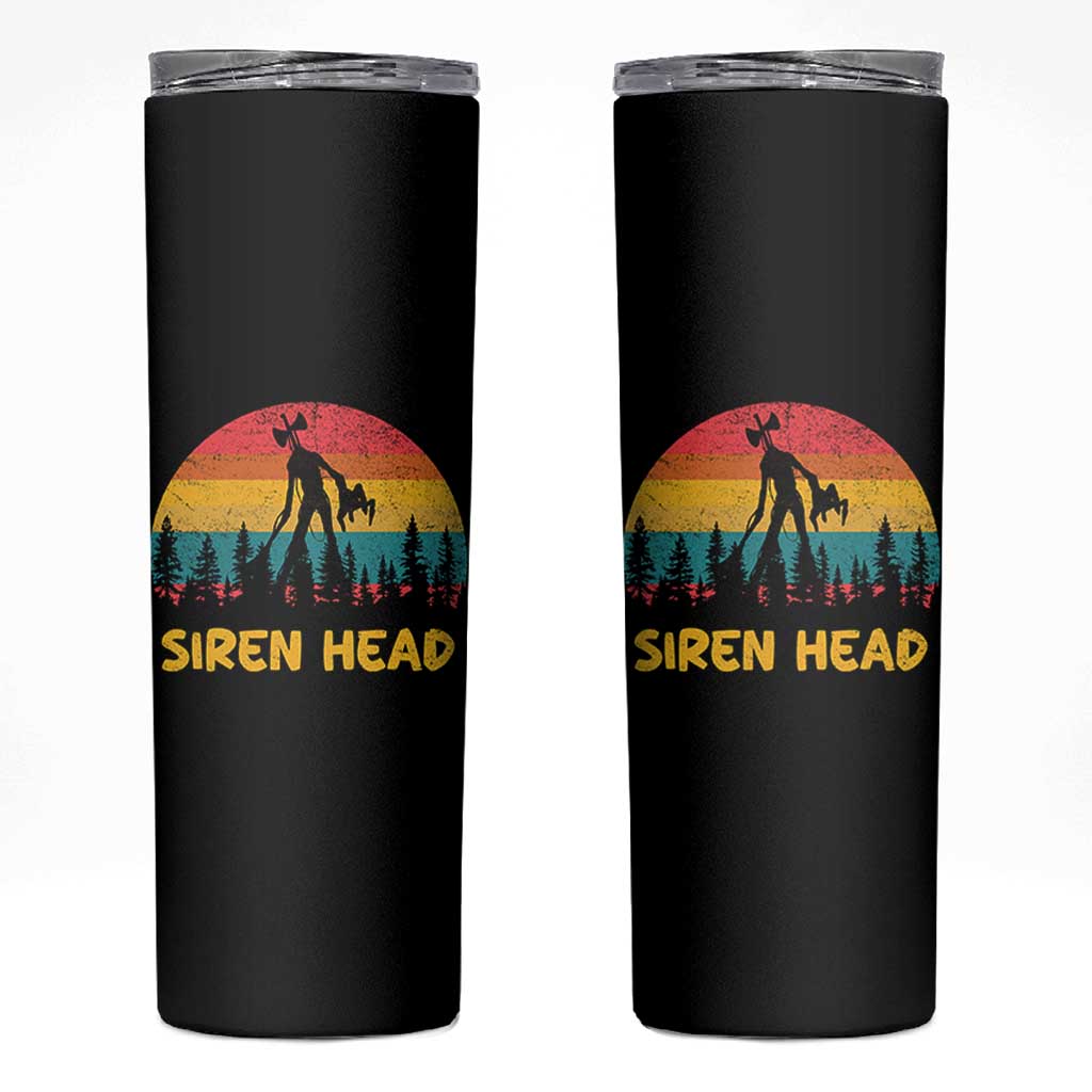 Siren Head Skinny Tumbler Retro Supernatural Cryptid Horror Monster - Wonder Print Shop