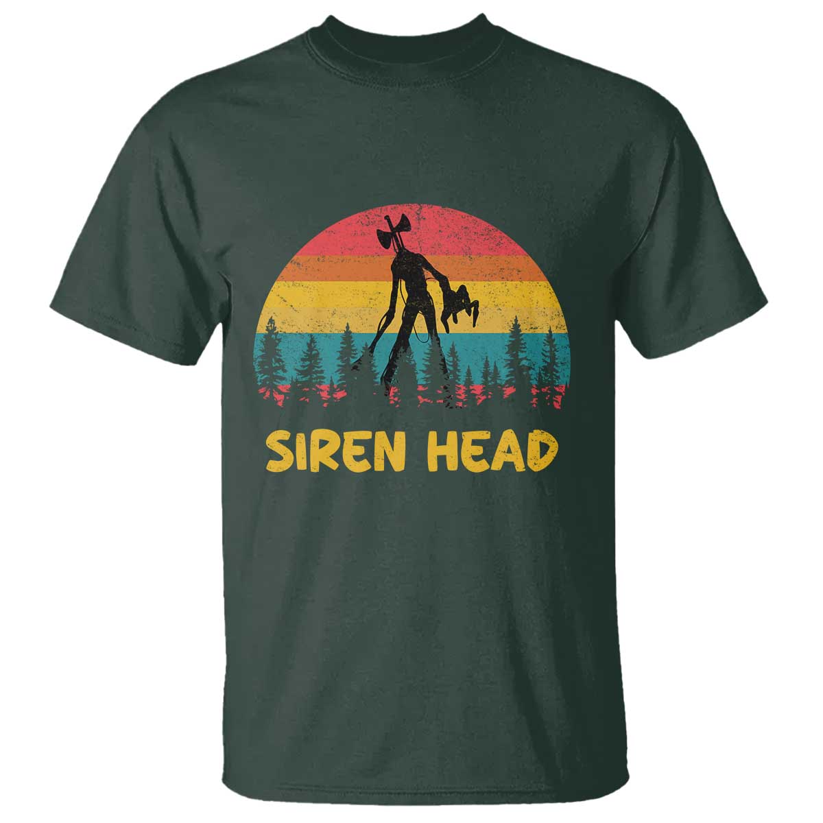 Siren Head T Shirt Retro Supernatural Cryptid Horror Monster - Wonder Print Shop