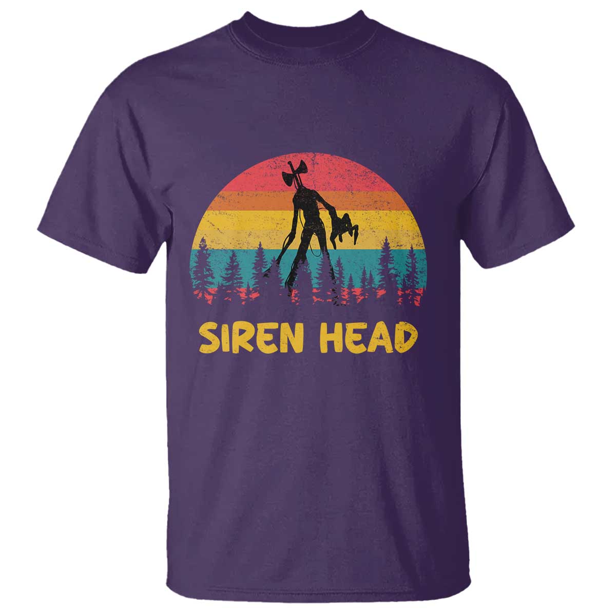 Siren Head T Shirt Retro Supernatural Cryptid Horror Monster - Wonder Print Shop