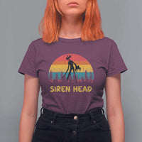 Siren Head T Shirt For Women Retro Supernatural Cryptid Horror Monster - Wonder Print Shop