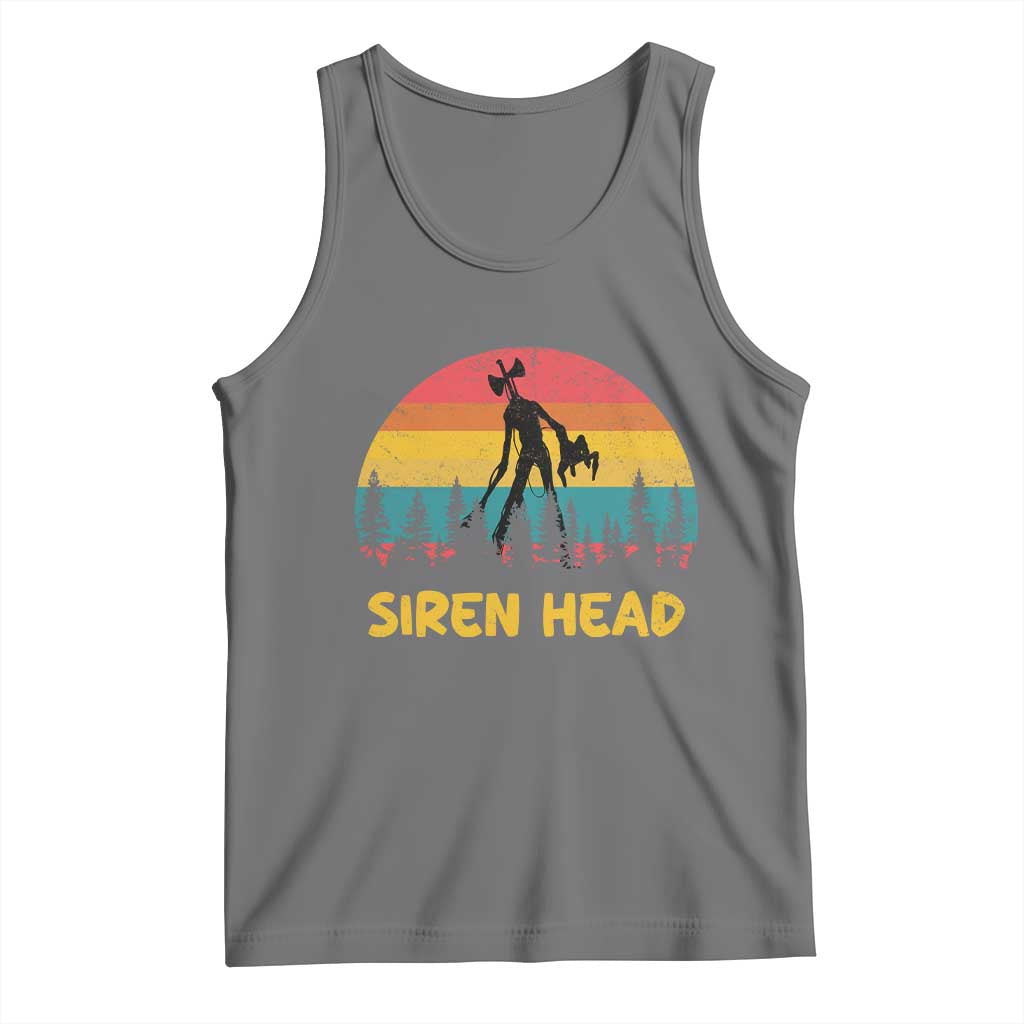 Siren Head Tank Top Retro Supernatural Cryptid Horror Monster - Wonder Print Shop