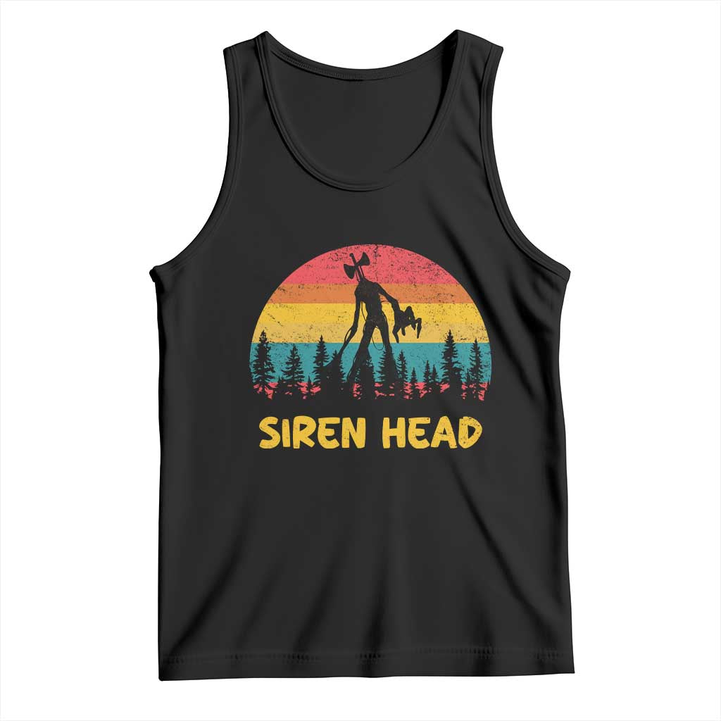 Siren Head Tank Top Retro Supernatural Cryptid Horror Monster - Wonder Print Shop