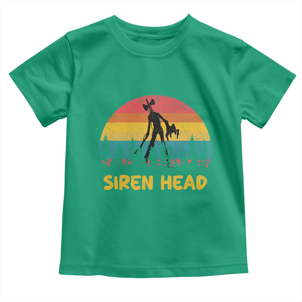 Siren Head Toddler T Shirt Retro Supernatural Cryptid Horror Monster - Wonder Print Shop