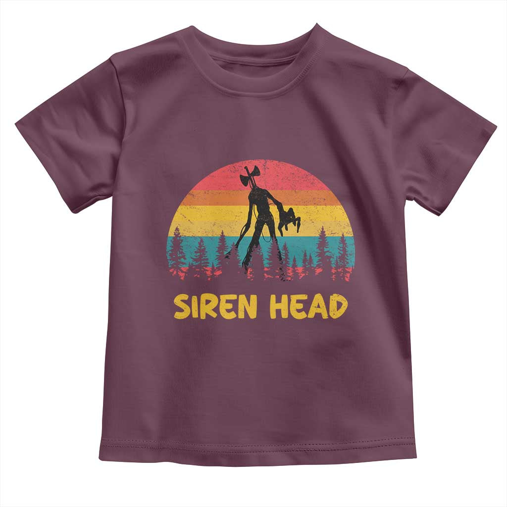 Siren Head Toddler T Shirt Retro Supernatural Cryptid Horror Monster - Wonder Print Shop