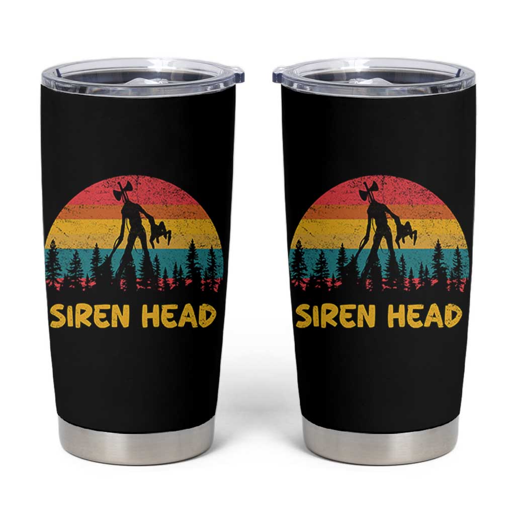 Siren Head Tumbler Cup Retro Supernatural Cryptid Horror Monster - Wonder Print Shop