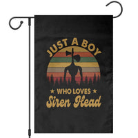 Funny Just A Boy Who Loves Siren Head Garden Flag Supernatural Cryptid Retro Monster - Wonder Print Shop