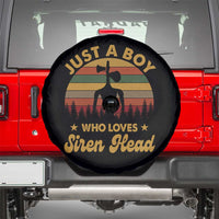 Funny Just A Boy Who Loves Siren Head Spare Tire Cover Supernatural Cryptid Retro Monster - Wonder Print Shop
