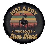 Funny Just A Boy Who Loves Siren Head Spare Tire Cover Supernatural Cryptid Retro Monster - Wonder Print Shop