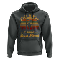 Funny Just A Boy Who Loves Siren Head Hoodie Supernatural Cryptid Retro Monster - Wonder Print Shop