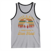 Funny Just A Boy Who Loves Siren Head Tank Top Supernatural Cryptid Retro Monster - Wonder Print Shop