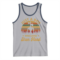 Funny Just A Boy Who Loves Siren Head Tank Top Supernatural Cryptid Retro Monster - Wonder Print Shop