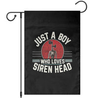 Funny Just A Boy Who Loves Siren Head Garden Flag Supernatural Cryptid Monster - Wonder Print Shop