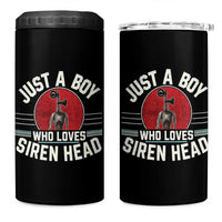 Funny Just A Boy Who Loves Siren Head 4 in 1 Can Cooler Tumbler Supernatural Cryptid Monster - Wonder Print Shop