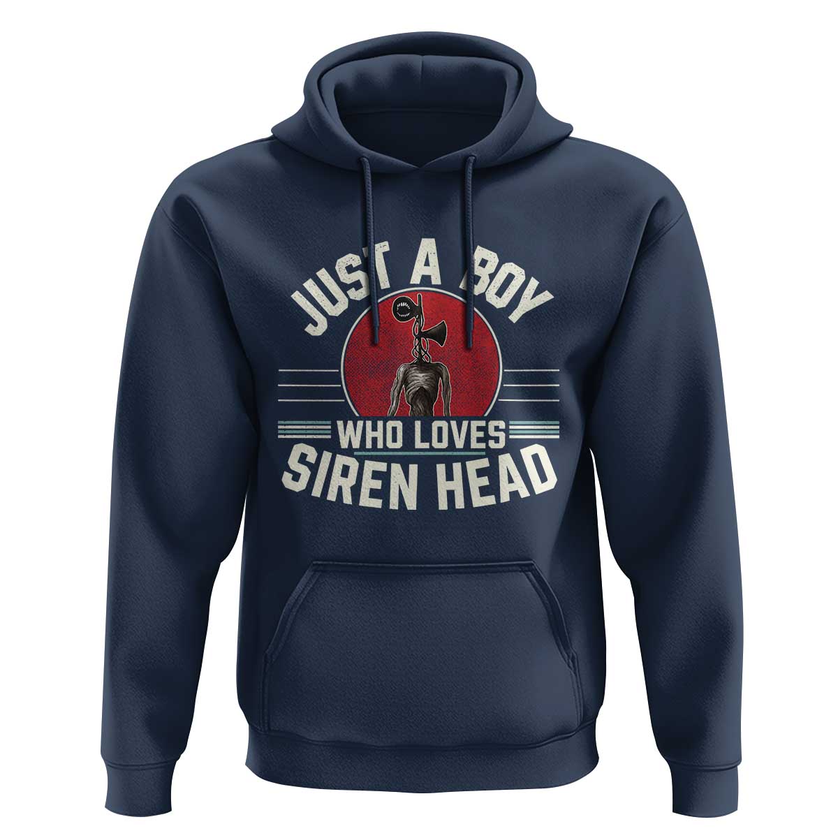 Funny Just A Boy Who Loves Siren Head Hoodie Supernatural Cryptid Monster - Wonder Print Shop