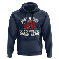 Funny Just A Boy Who Loves Siren Head Hoodie Supernatural Cryptid Monster - Wonder Print Shop