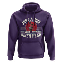 Funny Just A Boy Who Loves Siren Head Hoodie Supernatural Cryptid Monster - Wonder Print Shop