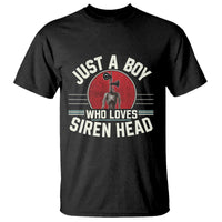 Funny Just A Boy Who Loves Siren Head T Shirt Supernatural Cryptid Monster - Wonder Print Shop