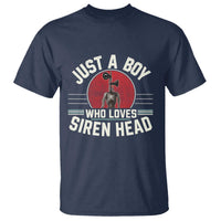 Funny Just A Boy Who Loves Siren Head T Shirt Supernatural Cryptid Monster - Wonder Print Shop