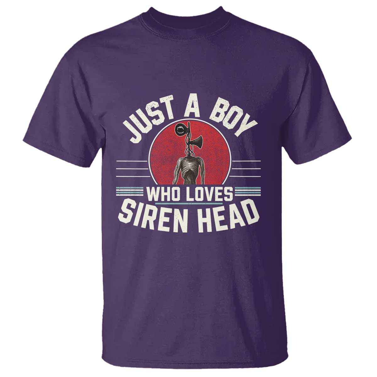 Funny Just A Boy Who Loves Siren Head T Shirt Supernatural Cryptid Monster - Wonder Print Shop