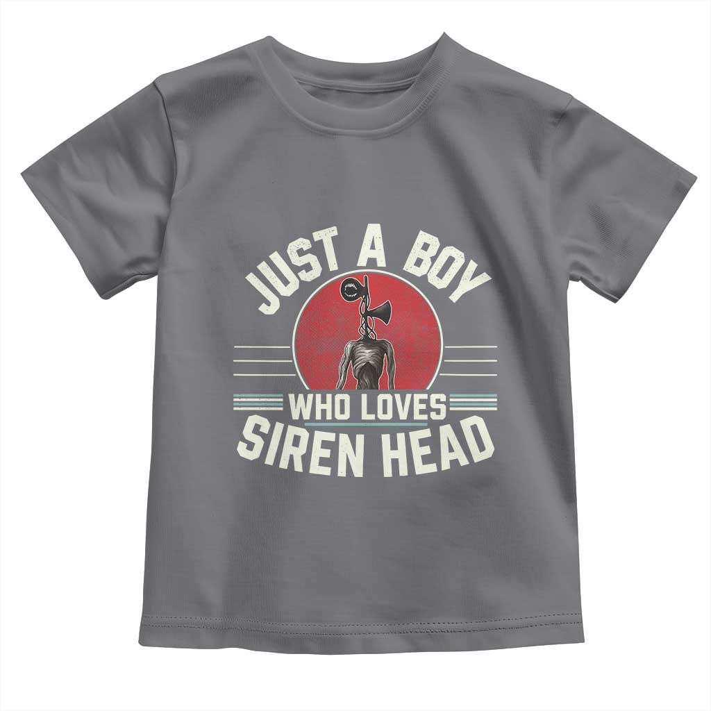 Funny Just A Boy Who Loves Siren Head Toddler T Shirt Supernatural Cryptid Monster - Wonder Print Shop