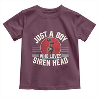Funny Just A Boy Who Loves Siren Head Toddler T Shirt Supernatural Cryptid Monster - Wonder Print Shop