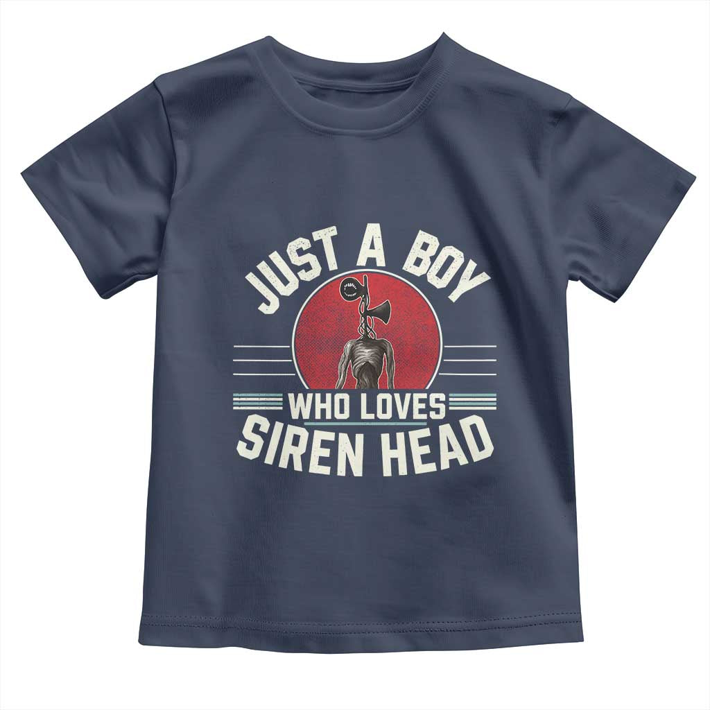 Funny Just A Boy Who Loves Siren Head Toddler T Shirt Supernatural Cryptid Monster - Wonder Print Shop