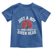Funny Just A Boy Who Loves Siren Head Toddler T Shirt Supernatural Cryptid Monster - Wonder Print Shop