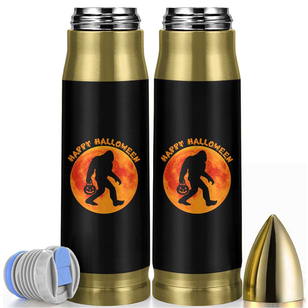 Funny Halloween Bigfoot Bullet Tumbler Sasquatch Full Moon Jack O Lantern - Wonder Print Shop