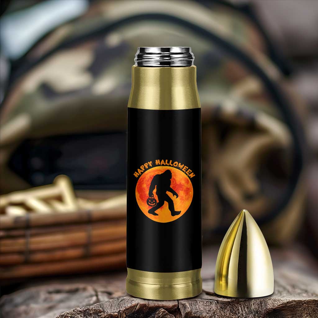 Funny Halloween Bigfoot Bullet Tumbler Sasquatch Full Moon Jack O Lantern - Wonder Print Shop