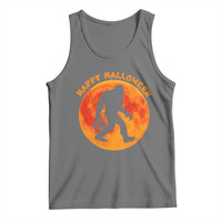 Funny Halloween Bigfoot Tank Top Sasquatch Full Moon Jack O Lantern - Wonder Print Shop