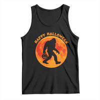 Funny Halloween Bigfoot Tank Top Sasquatch Full Moon Jack O Lantern - Wonder Print Shop