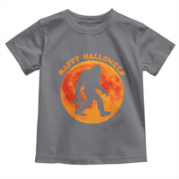 Funny Halloween Bigfoot Toddler T Shirt Sasquatch Full Moon Jack O Lantern - Wonder Print Shop