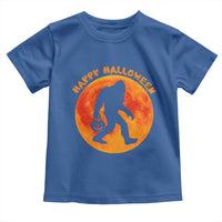 Funny Halloween Bigfoot Toddler T Shirt Sasquatch Full Moon Jack O Lantern - Wonder Print Shop