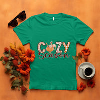 Cozy Season T Shirt Thanksgiving Autumn Pumpkin Spice Latte - Wonder Print Shop
