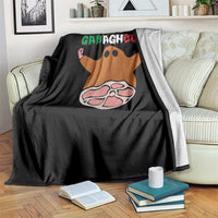 Funny Halloween Throw Blanket Gabaghoul Ghost Italian Flag Ham - Wonder Print Shop