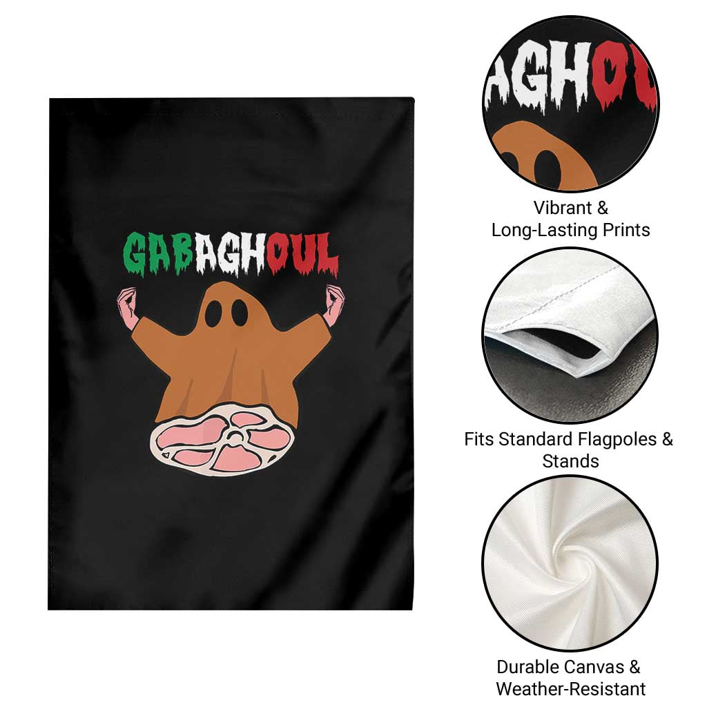Funny Halloween Garden Flag Gabaghoul Ghost Italian Flag Ham - Wonder Print Shop