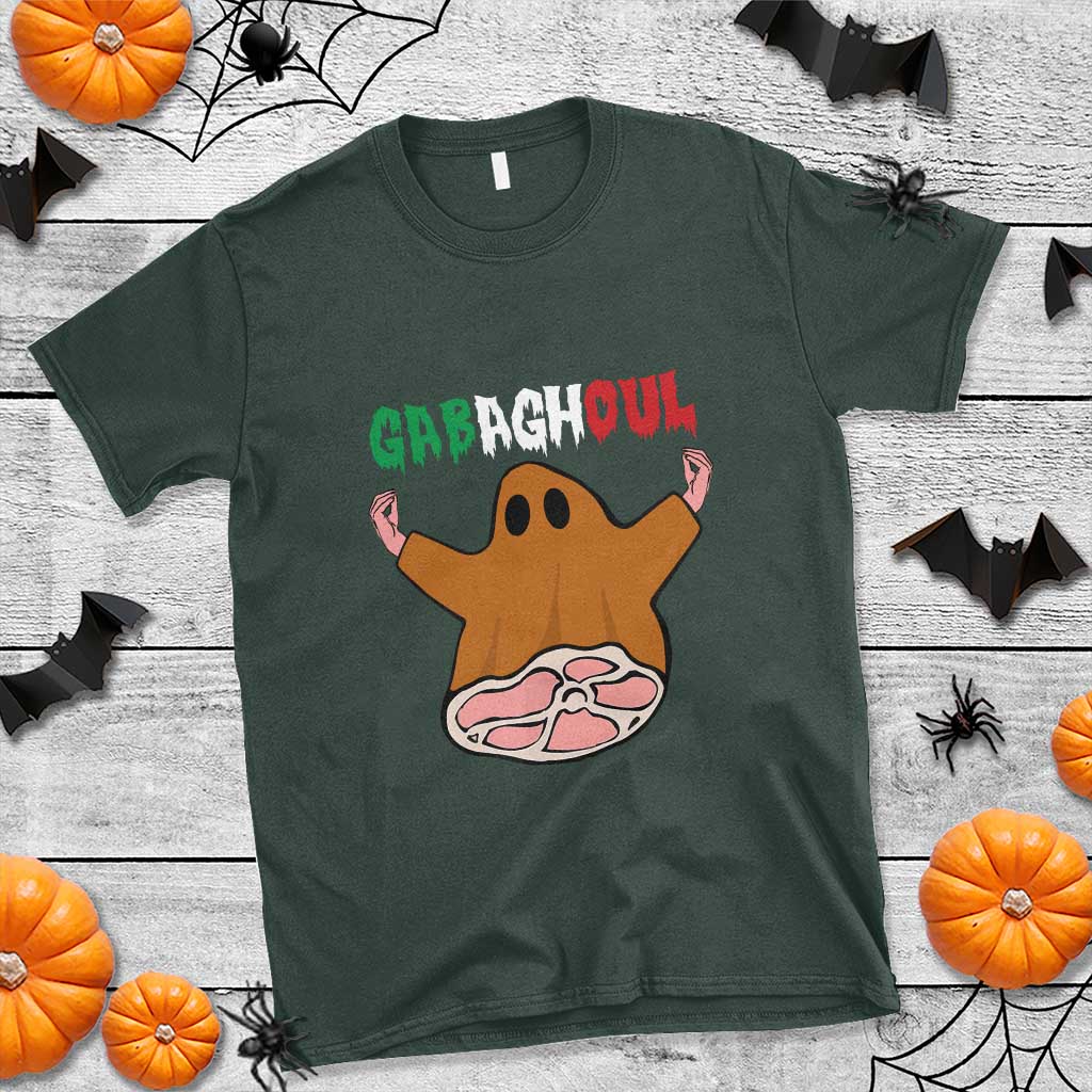 Funny Halloween T Shirt Gabaghoul Ghost Italian Flag Ham - Wonder Print Shop