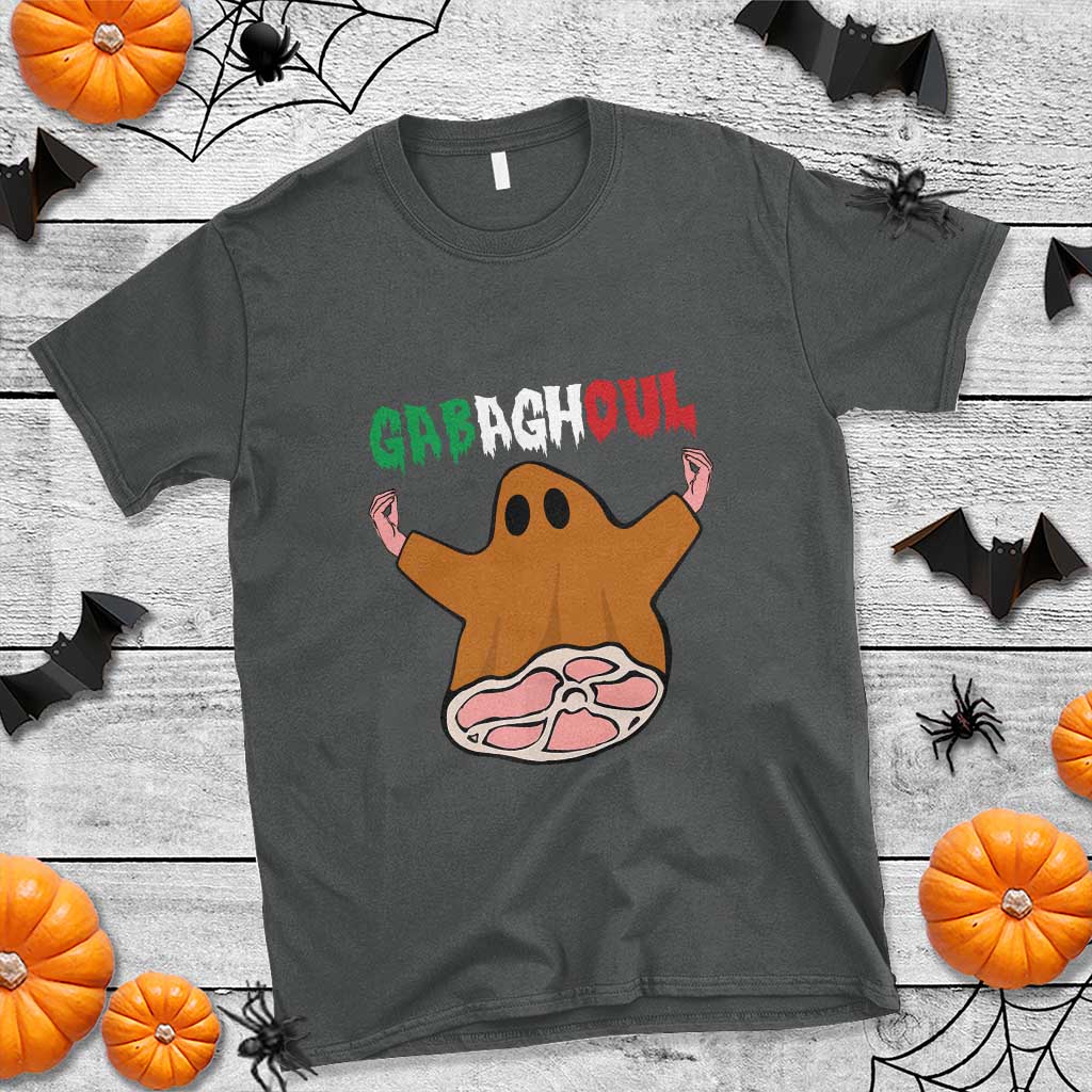 Funny Halloween T Shirt Gabaghoul Ghost Italian Flag Ham - Wonder Print Shop
