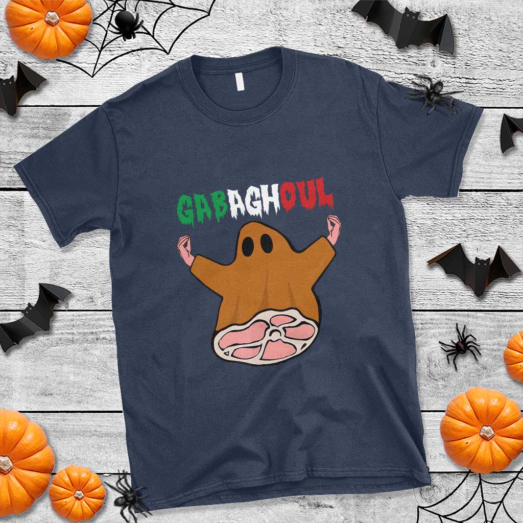 Funny Halloween T Shirt Gabaghoul Ghost Italian Flag Ham - Wonder Print Shop