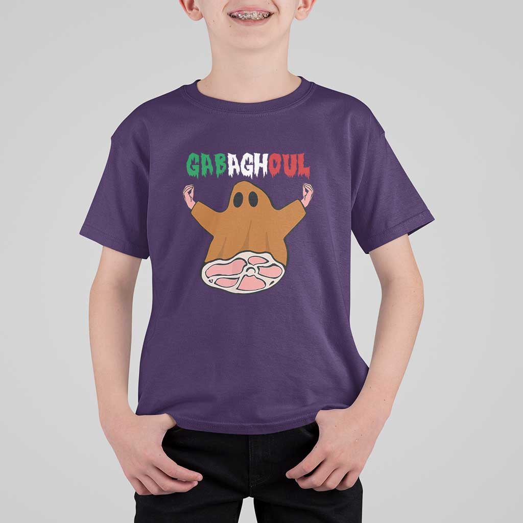 Funny Halloween T Shirt For Kid Gabaghoul Ghost Italian Flag Ham - Wonder Print Shop