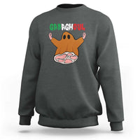 Funny Halloween Sweatshirt Gabaghoul Ghost Italian Flag Ham - Wonder Print Shop