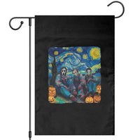 Halloween Garden Flag Scary Murderers Starry Night Pumpkin Vincent Van Gogh - Wonder Print Shop