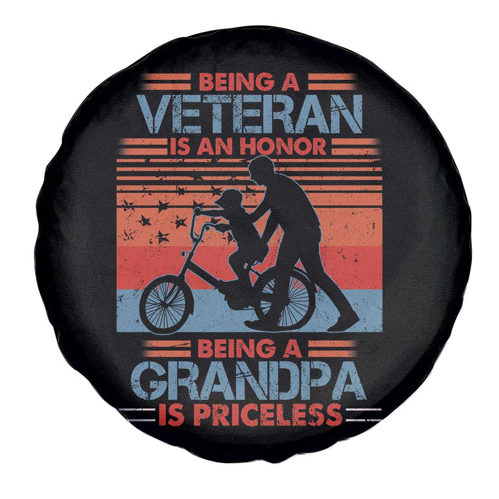 Veteran Grandpa Spare Tire Cover Being A Veteran Is An Honor Being A Grandpa Is Priceless