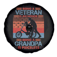 Veteran Grandpa Spare Tire Cover Being A Veteran Is An Honor Being A Grandpa Is Priceless