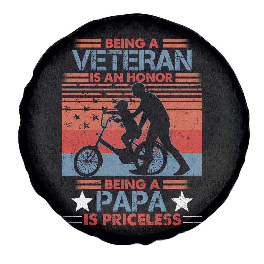 Veteran Father Spare Tire Cover Being A Veteran Is An Honor Being A Papa Is Priceless