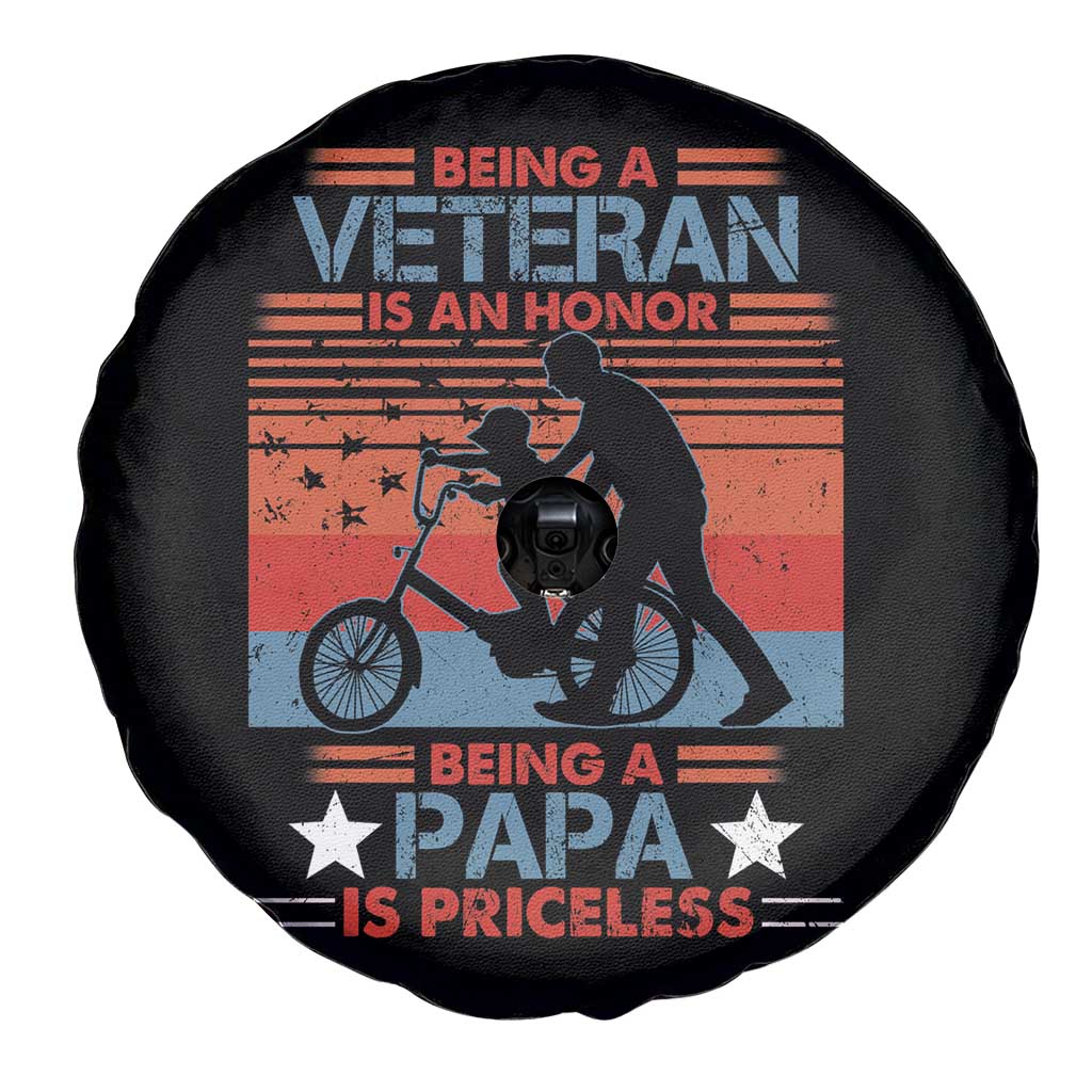 Veteran Father Spare Tire Cover Being A Veteran Is An Honor Being A Papa Is Priceless