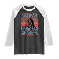 Veteran Grandpa Raglan Shirt Being A Veteran Is An Honor Being A Grandpa Is Priceless